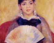 皮埃尔 奥古斯特 雷诺阿 : Girl with a Fan, Alphonsine Fournaise